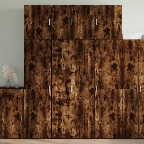 Wysoka szafka, przydymiony dąb, 80x42,5x249 cm Lumarko! - Hurtownia wielobranżowa Lumarko Oferta czasowa